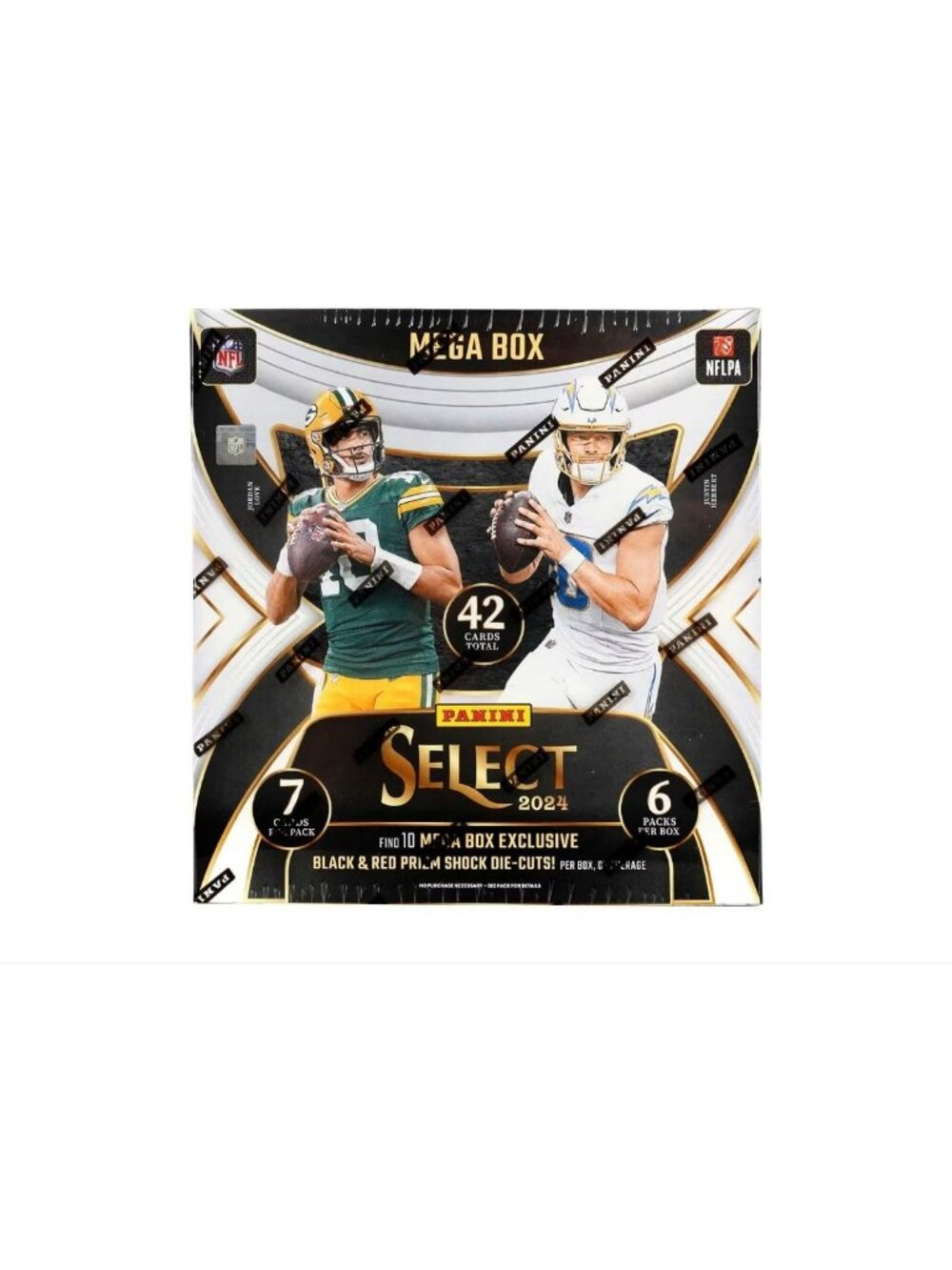 2024 Football Mega Box - Black & Red Prizms, Collectible Trading Cards!